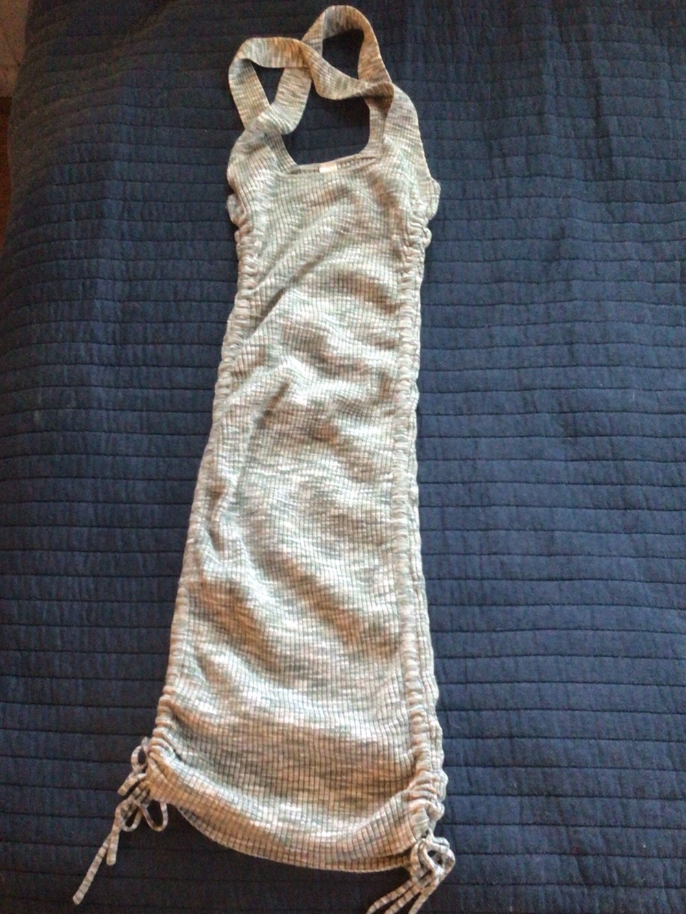 Mahina Crisscross Ribbed Bodycon Dress